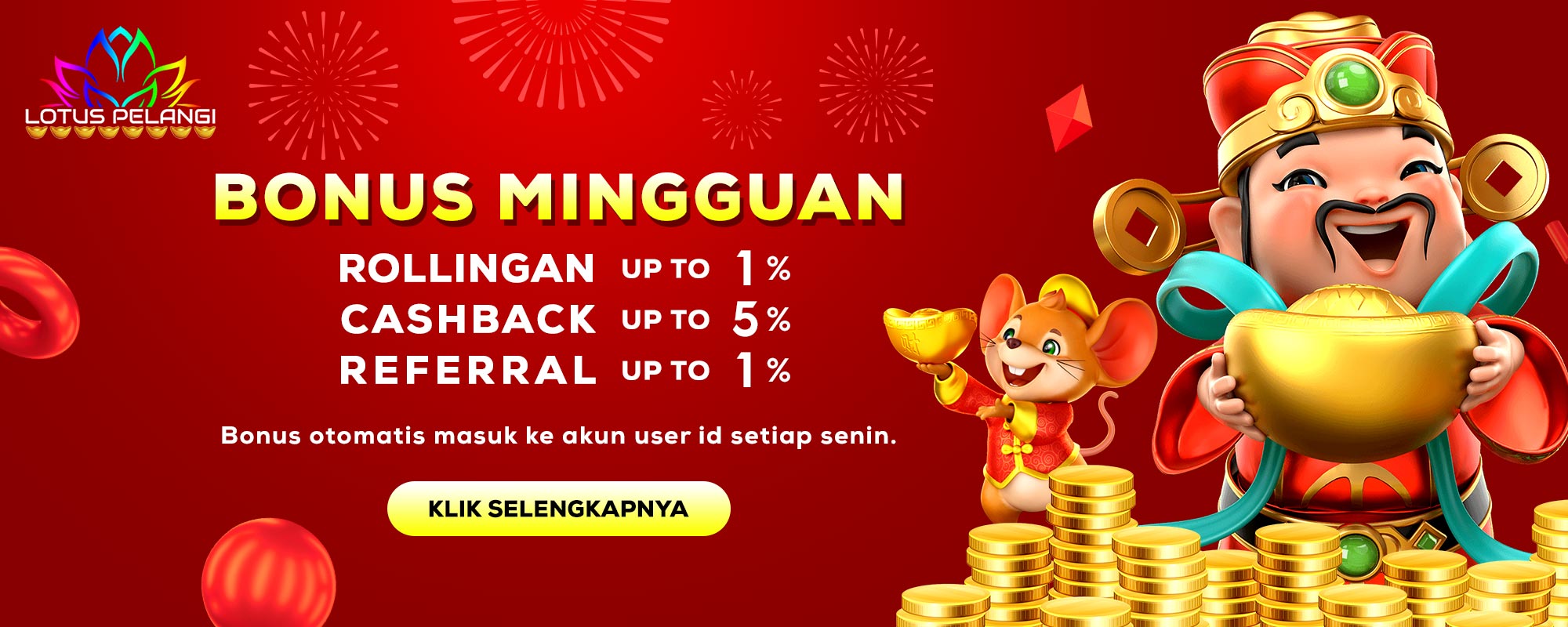 Bonus Mingguan LOTUSPELANGI